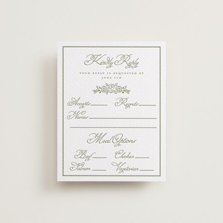 Letterpress RSVP Cards