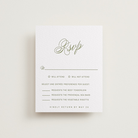 Letterpress RSVP Cards
