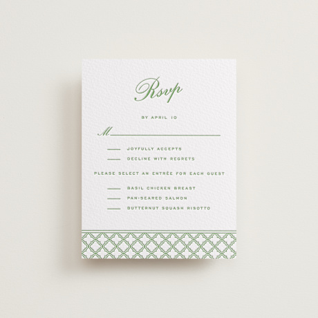 Letterpress RSVP Cards
