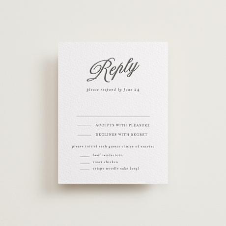 Letterpress RSVP Cards