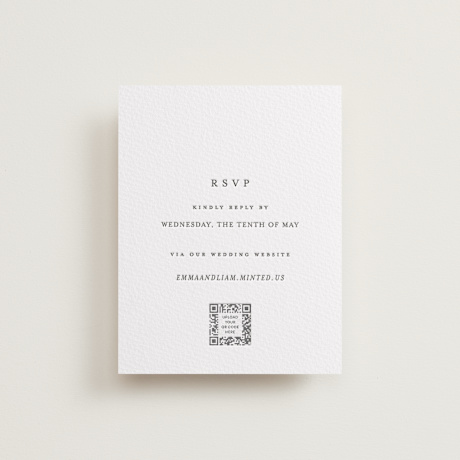 Letterpress RSVP Online Enclosure Cards