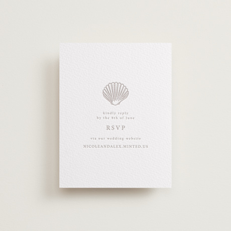 Letterpress RSVP Online Enclosure Cards