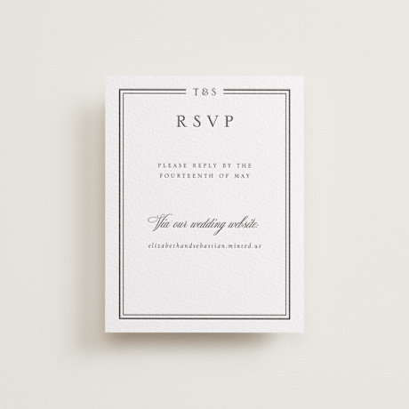 Letterpress RSVP Online Enclosure Cards