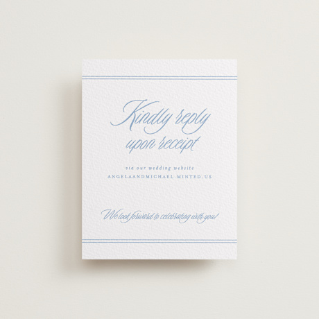 Letterpress RSVP Online Enclosure Cards