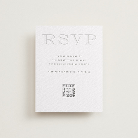 Letterpress RSVP Online Enclosure Cards