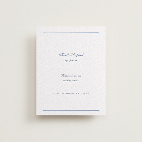Letterpress RSVP Online Enclosure Cards