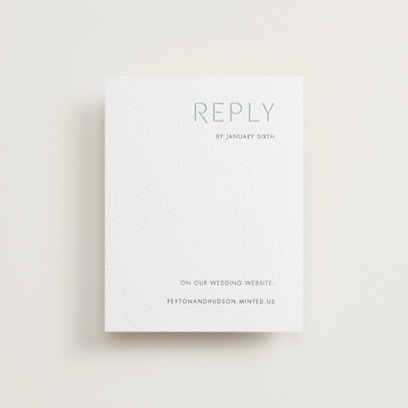 Letterpress RSVP Online Enclosure Cards