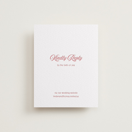 Letterpress RSVP Online Enclosure Cards