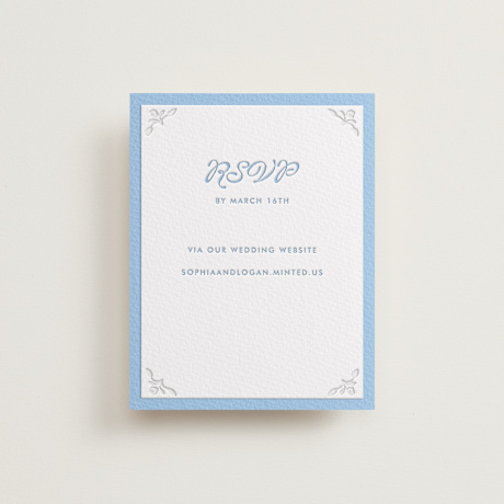Letterpress RSVP Online Enclosure Cards