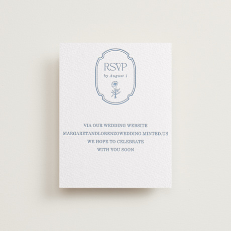 Letterpress RSVP Online Enclosure Cards