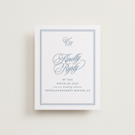 Letterpress RSVP Online Enclosure Cards