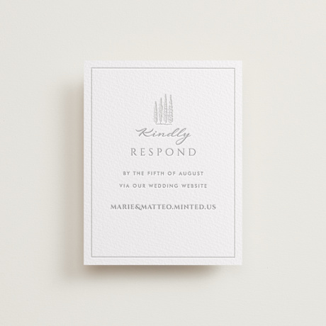 Letterpress RSVP Online Enclosure Cards