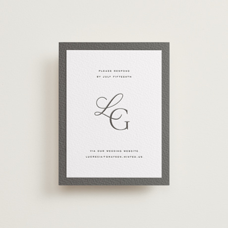 Letterpress RSVP Online Enclosure Cards