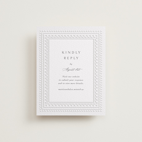Letterpress RSVP Online Enclosure Cards
