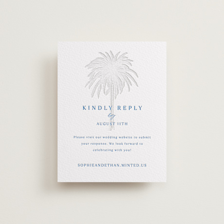 Letterpress RSVP Online Enclosure Cards