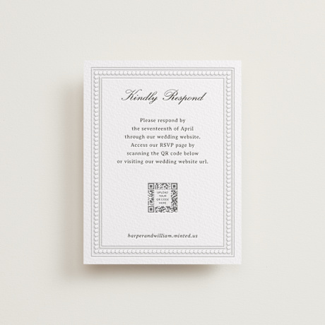 Letterpress RSVP Online Enclosure Cards