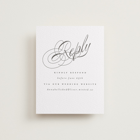 Letterpress RSVP Online Enclosure Cards