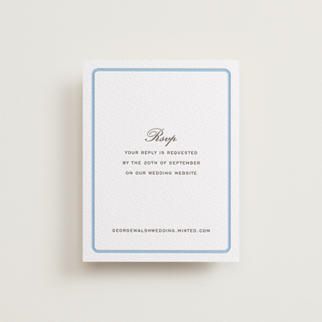 Letterpress RSVP Online Enclosure Cards