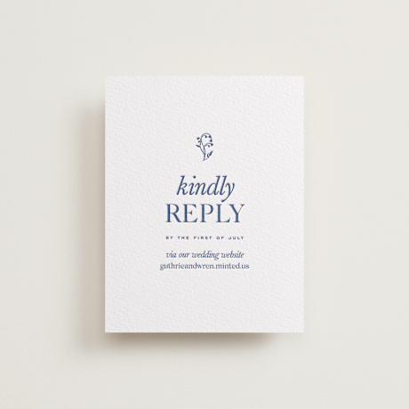 Letterpress RSVP Online Enclosure Cards