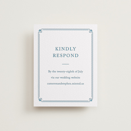 Letterpress RSVP Online Enclosure Cards