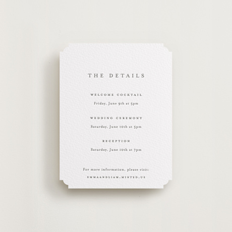 Letterpress Direction Cards