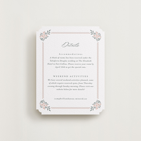 Letterpress Direction Cards