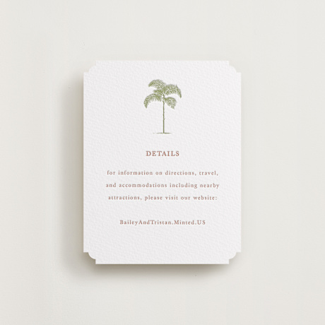 Letterpress Direction Cards