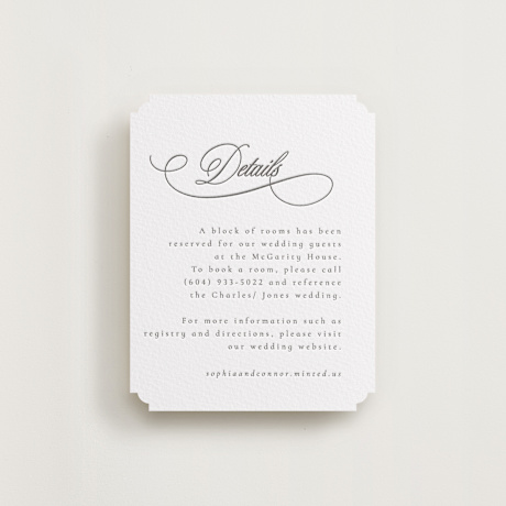 Letterpress Direction Cards