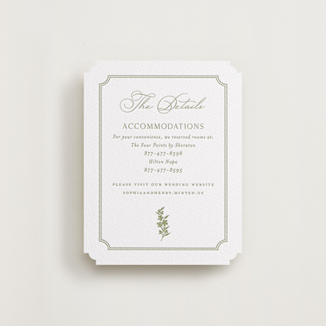 Letterpress Direction Cards