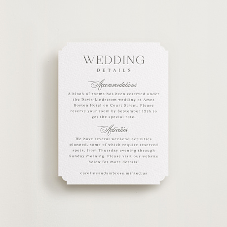 Letterpress Direction Cards