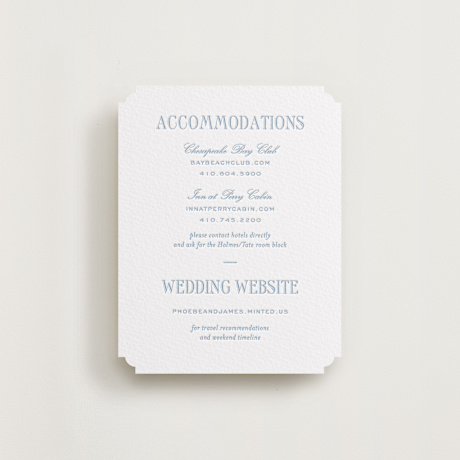 Letterpress Direction Cards