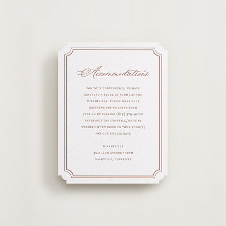 Letterpress Direction Cards
