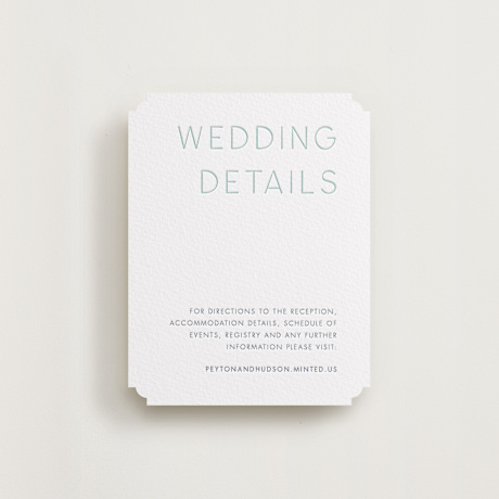 Letterpress Direction Cards