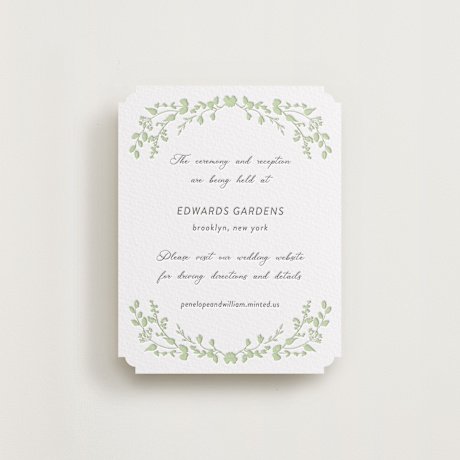 Letterpress Direction Cards
