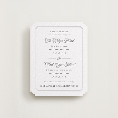 Letterpress Direction Cards