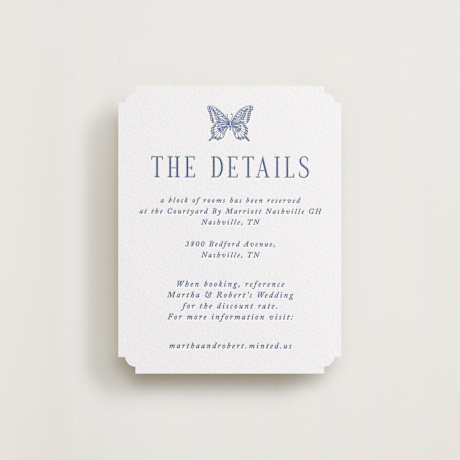 Letterpress Direction Cards