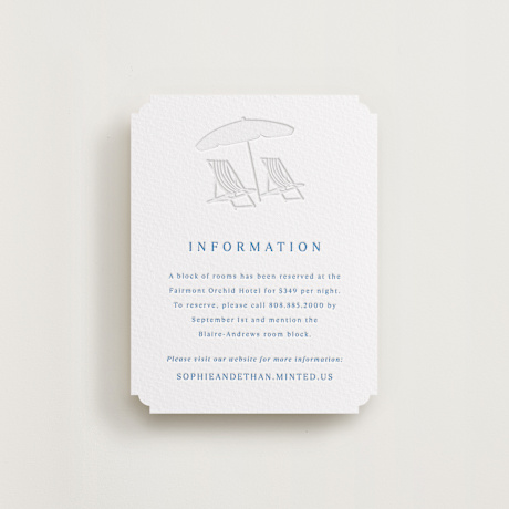 Letterpress Direction Cards