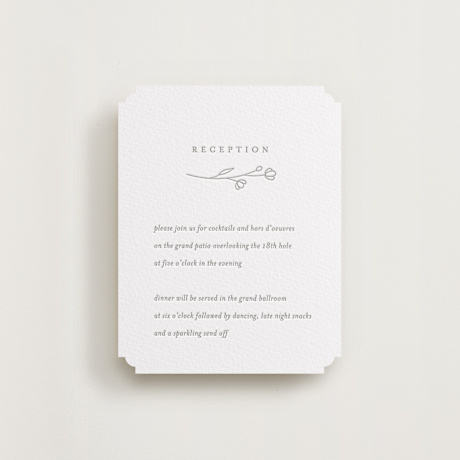 Letterpress Reception Cards