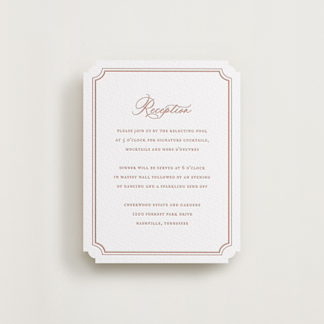 Letterpress Reception Cards