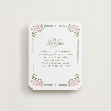 Letterpress Reception Cards