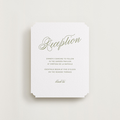 Letterpress Reception Cards