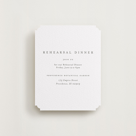 Letterpress Rehearsal Dinner Cards