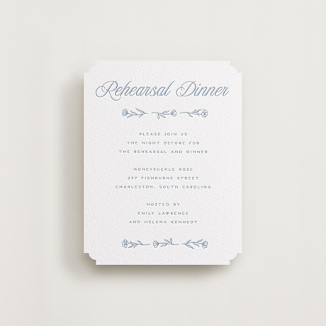 Letterpress Rehearsal Dinner Cards