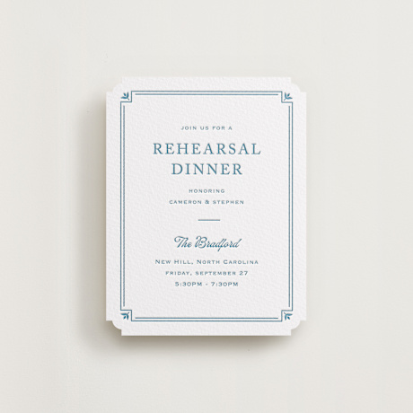 Letterpress Rehearsal Dinner Cards
