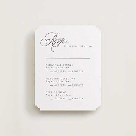 Letterpress Multi-Event RSVP Cards