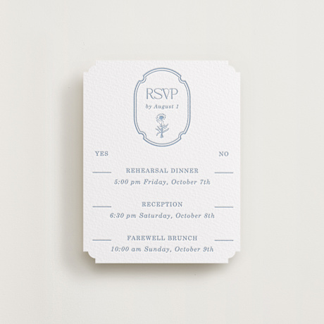 Letterpress Multi-Event RSVP Cards