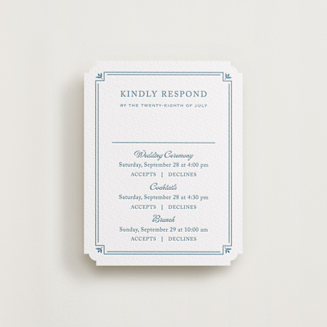 Letterpress Multi-Event RSVP Cards