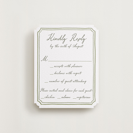 Letterpress RSVP Cards