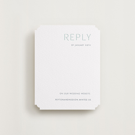 Letterpress RSVP Online Enclosure Cards