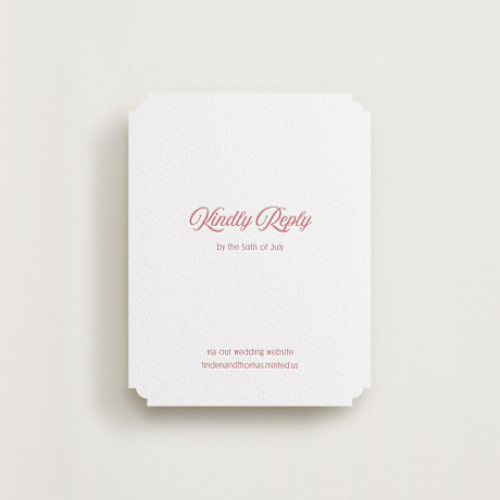 Letterpress RSVP Online Enclosure Cards